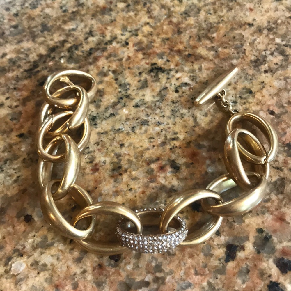 Stella & Dot Pave Link Bracelet